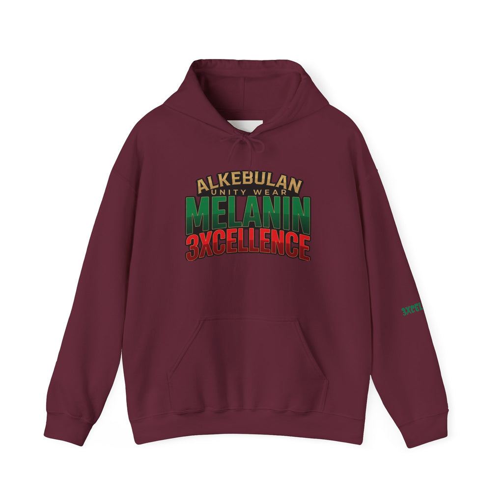 Melanin Excellence Graphic Pullover Hoodie. Unisex Heavy Blend™ Hooded Sweatshirt