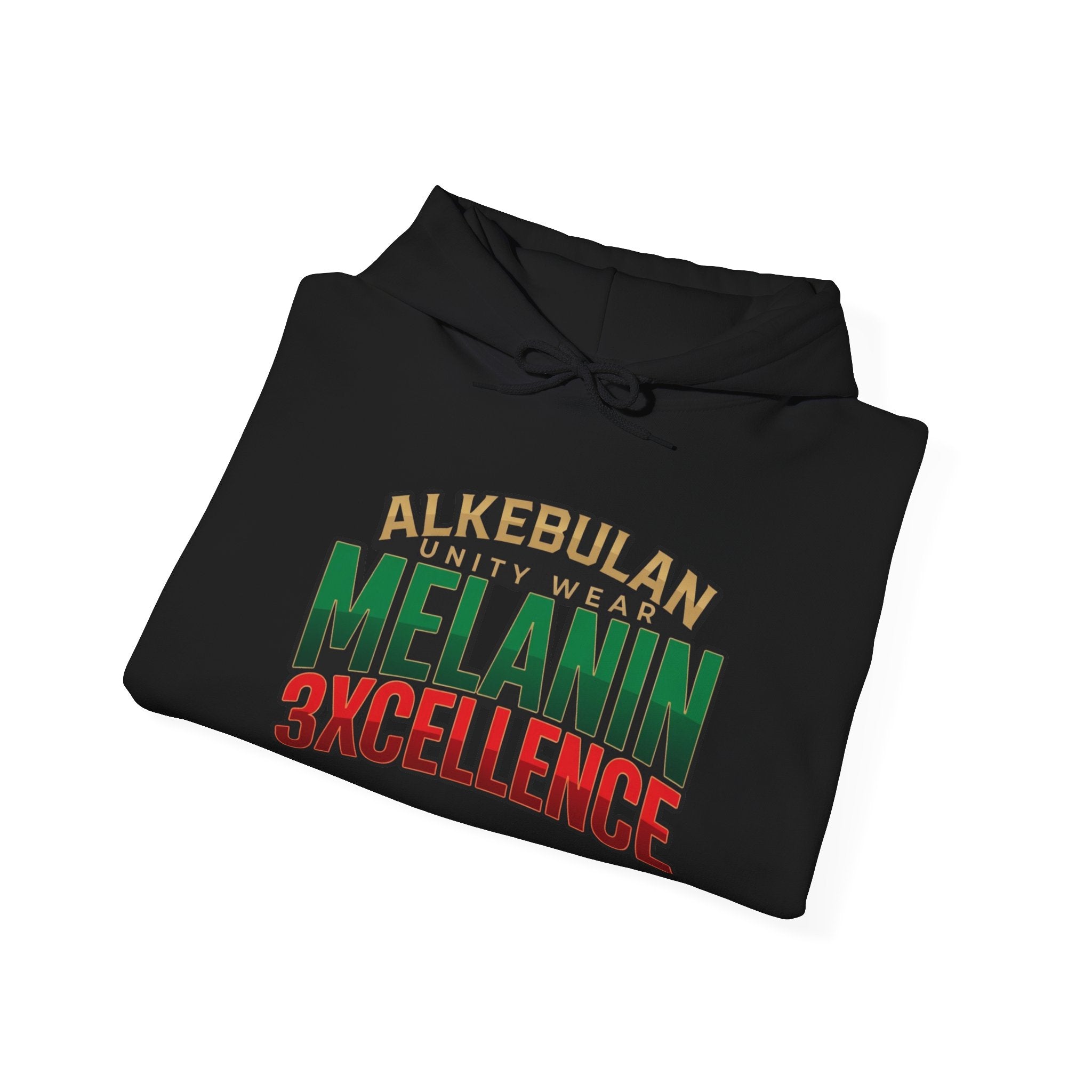 Melanin Excellence Graphic Pullover Hoodie. Unisex Heavy Blend™ Hooded Sweatshirt