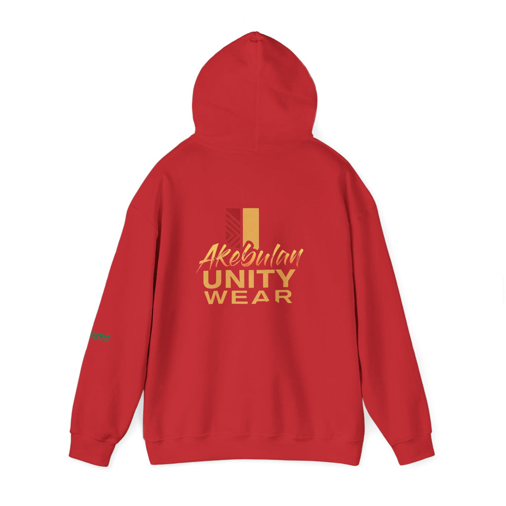 Melanin Excellence Graphic Pullover Hoodie. Unisex Heavy Blend™ Hooded Sweatshirt