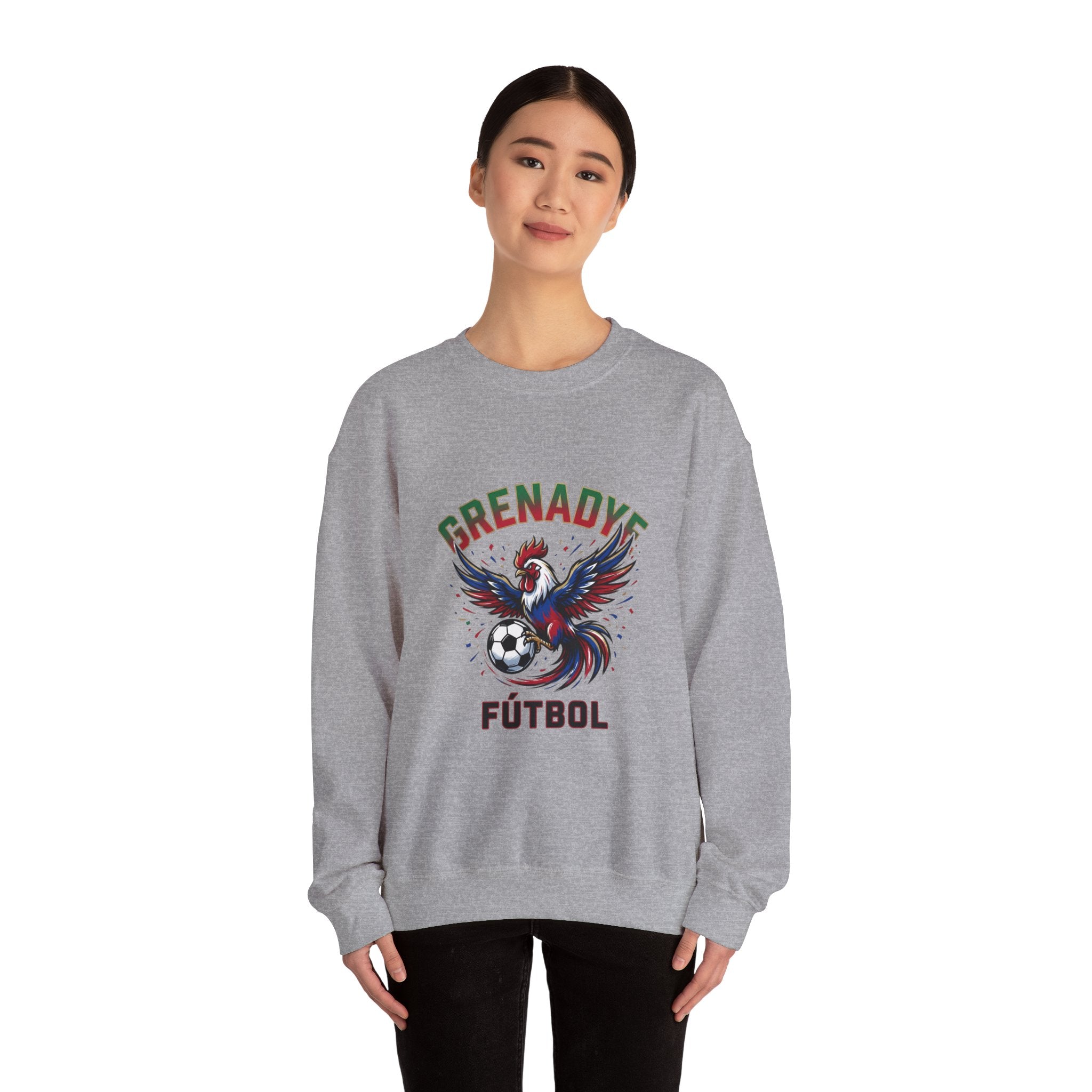 Grenadye Fútbol Rooster Crewneck Sweatshirt, Country Pride, Retro Soccer
