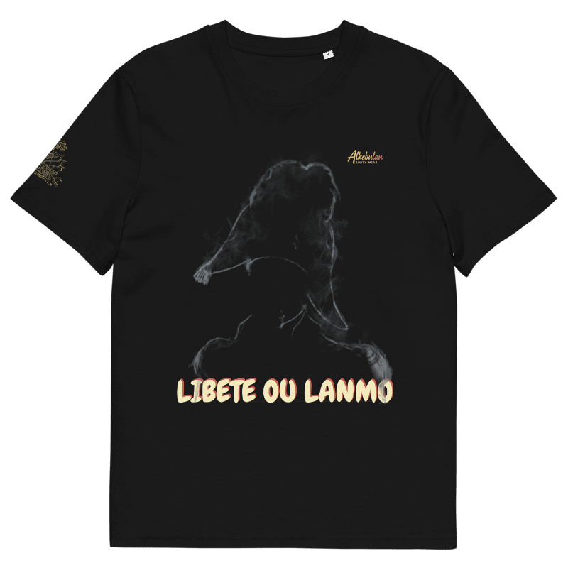 "Libete ou Lanmo" Dessalines Smoke Silhouette Premium TEE -Shirt UNISEX organic cotton t-shirt