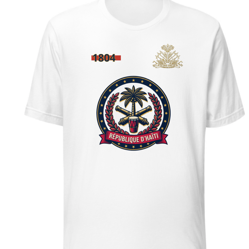 Haiti 1804 Independence Republic Emblem Graphic staple eco unisex Ayi_tee-shirt