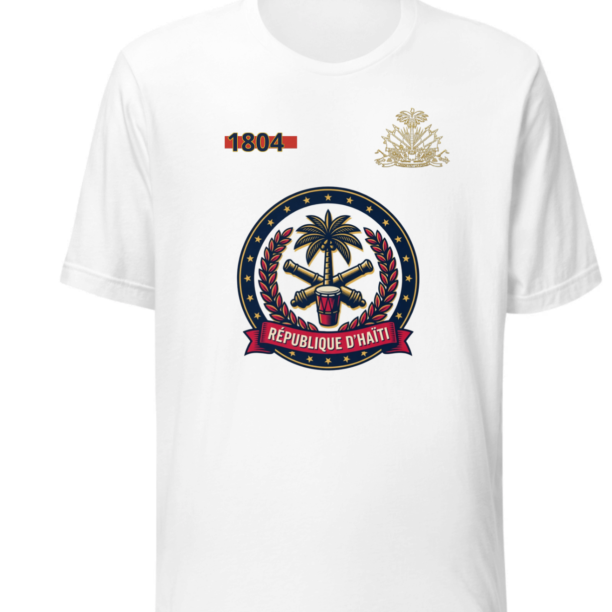 Haiti 1804 Independence Republic Emblem Graphic staple eco unisex Ayi_tee-shirt
